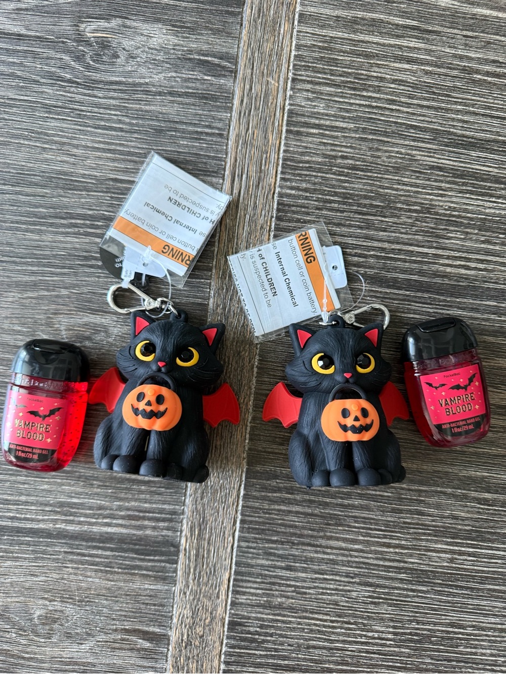 NWT Bath & Body Works Halloween Spooky Kitty Black Cat PocketBac Lightup Holders
